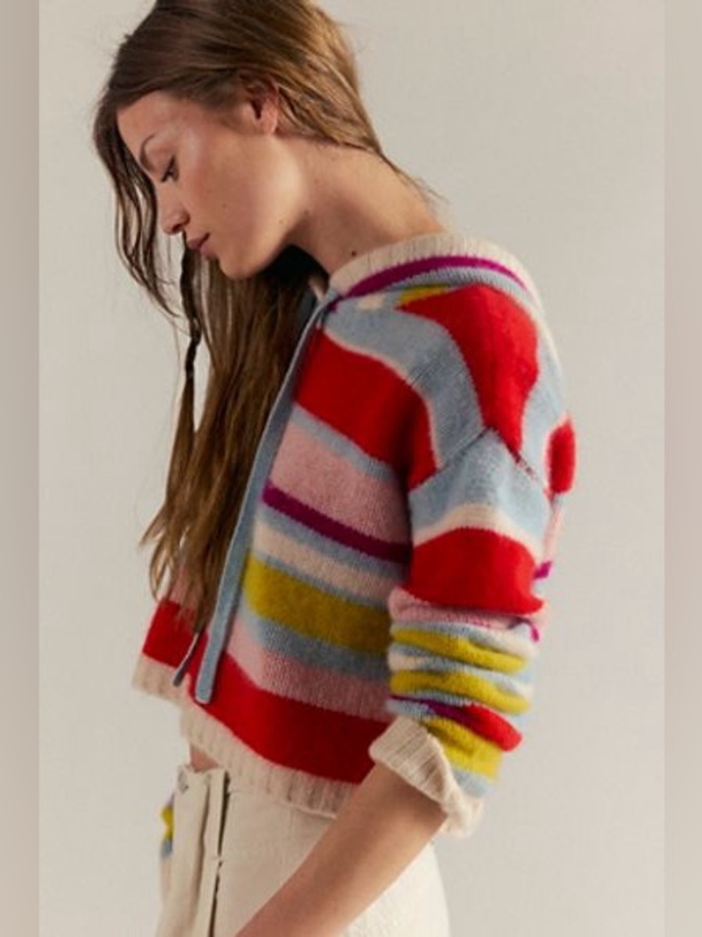 Free People Candy Lane Cashmere Hoodie M ($298 usd) NWT PTP 22”